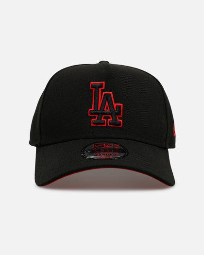 New Era Los Angeles Dodgers 'Easy Black And Scarlet' 9FORTY A-Frame Snapback Black/Scarlet