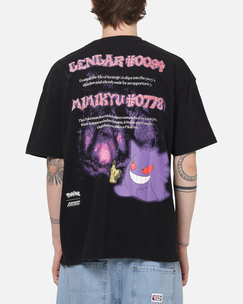 The Pokémon Collection By 73Studio Gengar Mimikyu T-Shirt Black