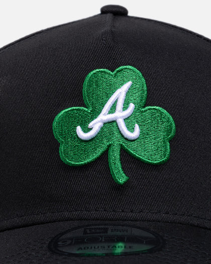 New Era Atlanta Braves 'St.Patrick's Day' 9FORTY A-Frame Snapback Black/Green