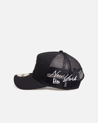 New Era New York Yankees 9FORTY A-Frame Trucker Snapback Navy