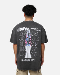 Loiter Slow Burn T-Shirt Black Wash