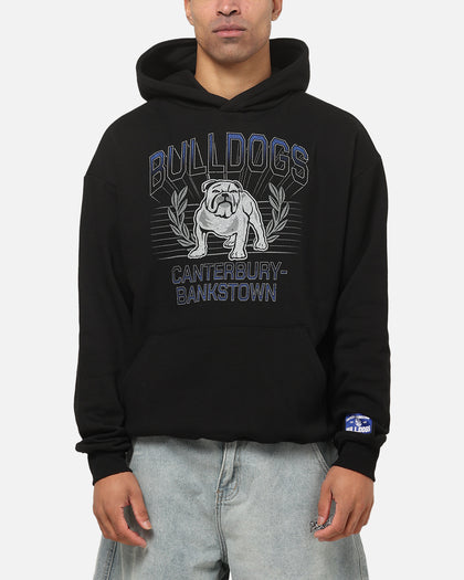 Bleacher Athletic Canterbury-Bankstown Bulldogs NRL Adult Club Wreath Hoodie Black