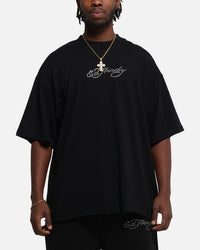 Ed Hardy Techno Rhinestone T-Shirt Black