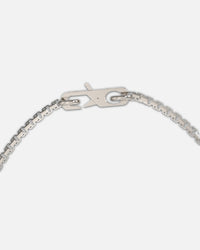 Guess Mainline Lion King Crystal Exagon Necklace Silver