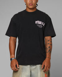 Loiter Dustborn T-Shirt Black Acidwash