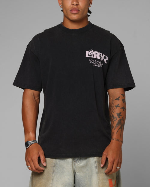 Loiter Dustborn T-Shirt Black Acidwash