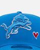 New Era Detroit Lions 'Team Color Hearts' 9FORTY A-Frame Snapback Official Team Color