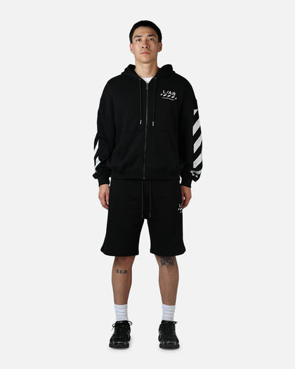 Off White Diag Sweat Shorts Black