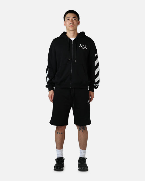 Off White Diag Sweat Shorts Black