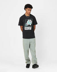 Mitchell & Ness Phoenix Suns Ice Blue Logo T-Shirt Faded Black