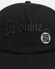 S Double Canvas Cap Black