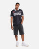 S Double Football Jersey Solid Black