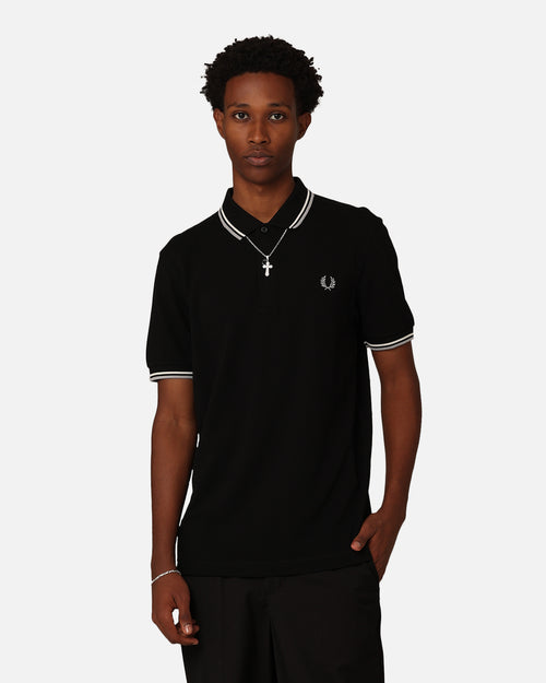 Fred Perry Twin Tipped Polo Shirt Black/Ecru