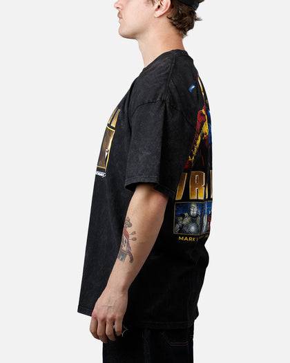 73Studio Marvel Iron Man T-Shirt Black Acidwash