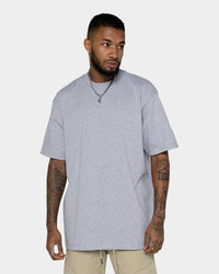 Shaka Wear Max Heavyweight Short Sleeve T-Shirt Heather Grey