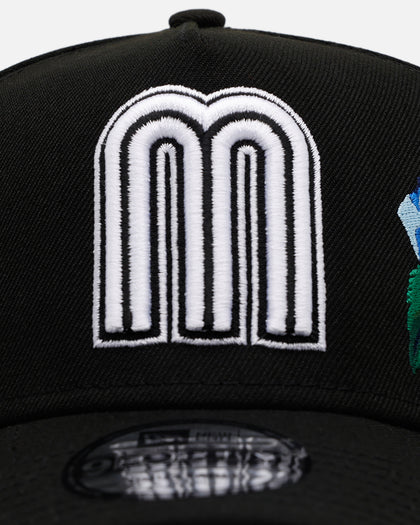New Era Mexico National Baseball Team 'Blue Rose' 9FORTY A-Frame Snapback Black/Blue
