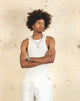 404 Ribbed Singlet Off White