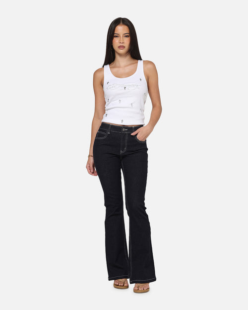 Ed Hardy Women's Stellar Bootcut Jeans Mid Blue