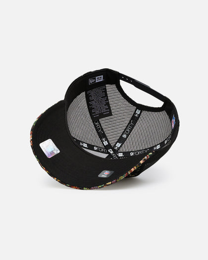 New Era San Francisco 49ers 'Black Floral Tapestry' 9FORTY A-Frame Trucker Snapback Tapestry