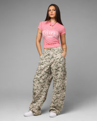 Loiter Women's Lowrider Crop T-Shirt Pink
