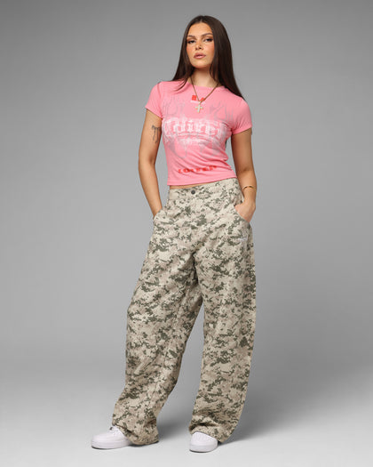 Loiter Women's Lowrider Crop T-Shirt Pink