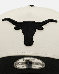 New Era Texas Longhorns 'Easy Chrome Black' 9FORTY A-Frame Snapback Chrome/Black