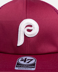47 Brand Philadelphia Phillies 'Vintage' 47 Captain Trucker Snapback Maroon
