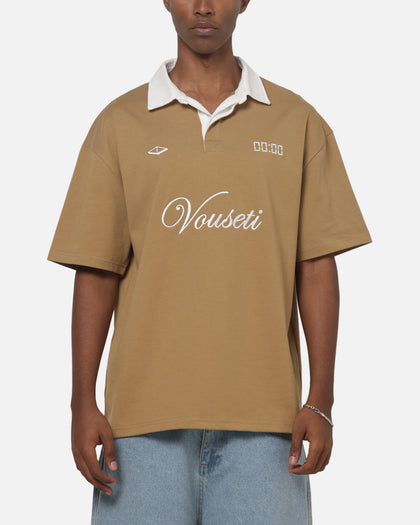 Vouseti Post Game Polo Shirt Latte