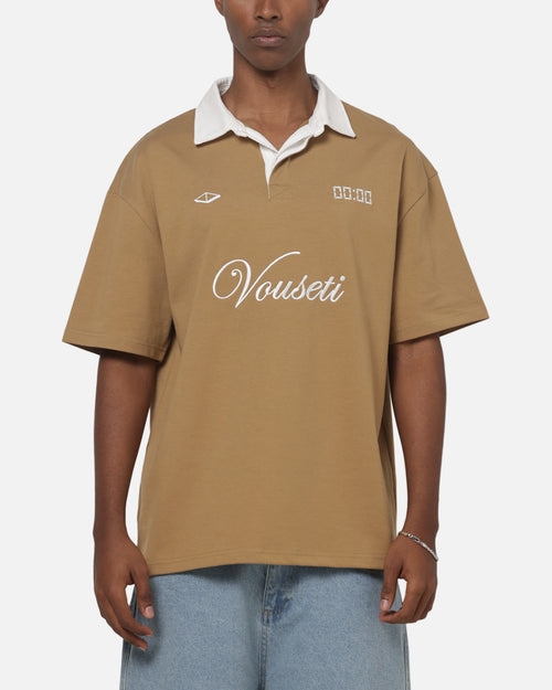 Vouseti Post Game Polo Shirt Latte