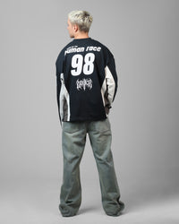 Loiter Night Crawler Long Sleeve T-Shirt Black/White