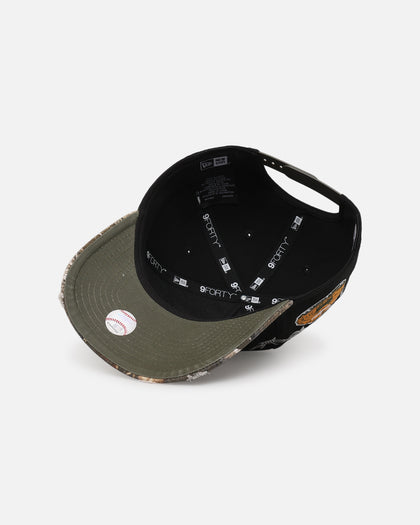 New Era Los Angeles Dodgers 'Realtree Grit 2.0' 9FORTY A-Frame Snapback Black/Green/Orange