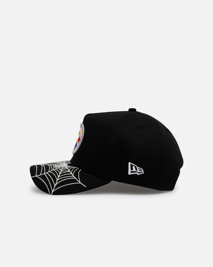New Era Pittsburgh Steelers 'Spider Web Visor' 9FORTY A-Frame Snapback Black