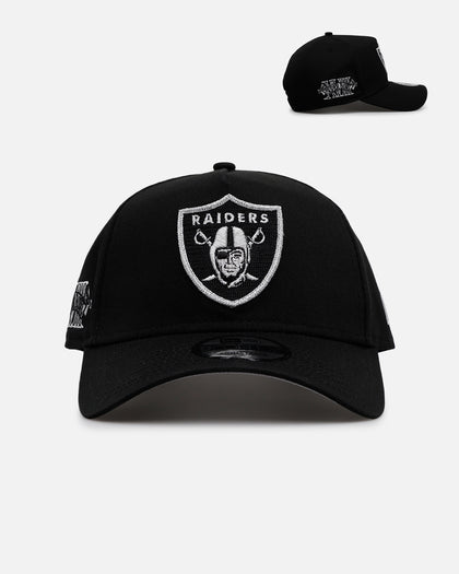 New Era Las Vegas Raiders 'Raised Metallic Chainstitch' 9FORTY A-Frame Snapback Black