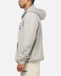 Vouseti Varsity Zip Hoodie Grey Marle