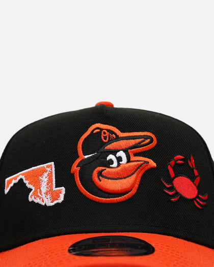 New Era Baltimore Orioles 'City Icons' 9FORTY A-Frame Snapback Black/Orange