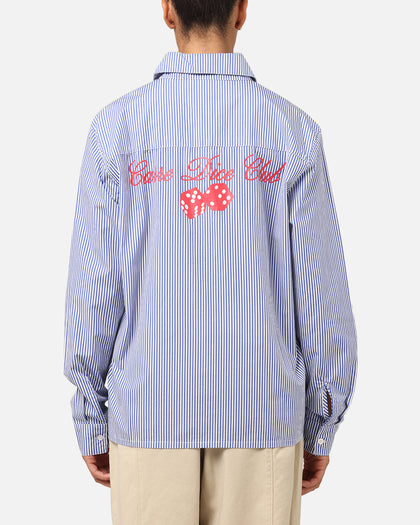 Carre Dice Club Long Sleeve Button Up Shirt Pinstripe