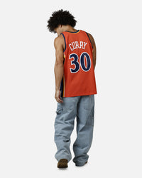 Mitchell & Ness Golden State Warriors Stephen Curry 2010 Swingman Jersey Orange
