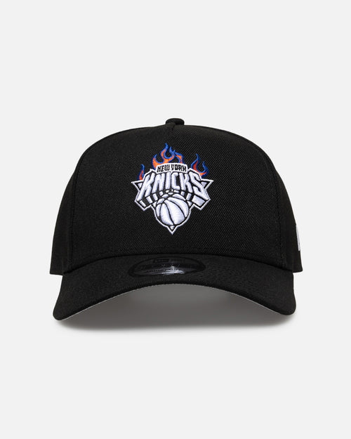 New Era New York Knicks 'Flame Logo' 9FORTY A-Frame Snapback Black