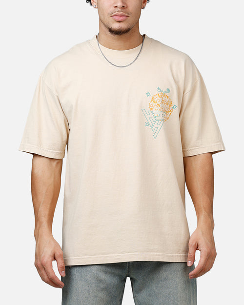 Hypland X One Piece Neon Flame T-Shirt Tan