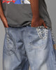 Loiter X Yu-Gi-Oh! Printed Yugi Denim Jeans Denim Blue