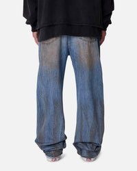 MNML Ultra Baggy Run Over Denim Jeans Blue