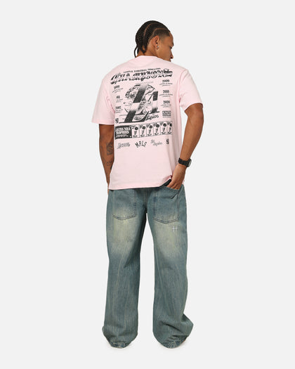 Mitchell & Ness Los Angeles Lakers Champ Chrome T-Shirt Pink