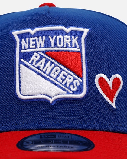 New Era New York Rangers 'Team Color Hearts' 9FORTY A-Frame Snapback Official Team Color