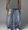 Loiter X Yu-Gi-Oh! Printed Yugi Denim Jeans Denim Blue