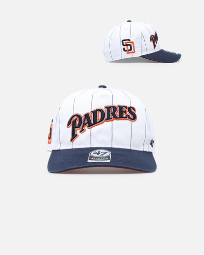 47 Brand San Diego Padres 'Double Header Pinstripe' '47 Hitch Snapback White