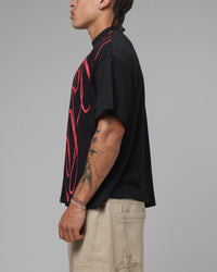 Loiter Script T-Shirt Black