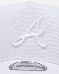 New Era Atlanta Braves 'Easy White' 9FORTY A-Frame Snapback White/White