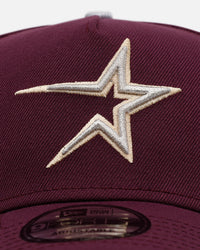 New Era Houston Astros 'Plum' 9FORTY A-Frame Snapback Plum