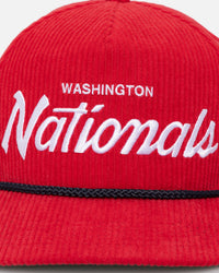 47 Brand Washington Nationals 'MLB Opening Day' Corduroy Crossrope Hitch Snapback Red