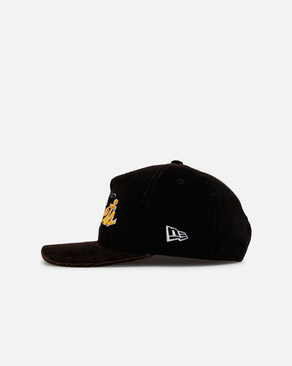 New Era Kansas City Chiefs 'Washed Black NFL Golfer' Corduroy Golfer Snapback Washed Black